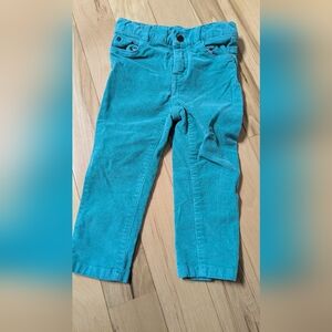 Jacadi Turquoise Corduroy Kids Pants